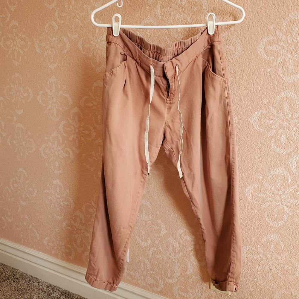 Linen Capri length pants
